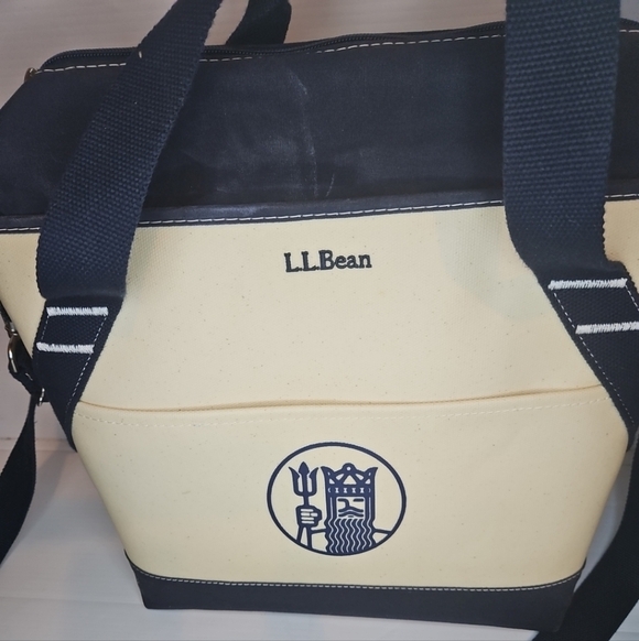 Rare Vintage LL Bean Insulated Canvas Cooler Beach Camp Lunch Tote Bag - Picture 3 of 10